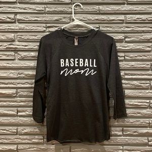 Baseball Mom Graphic Shirt Grey Heather New Without Tags Baseball